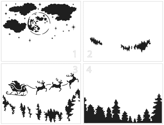 The Crafters Workshop Layered Santa Moon
