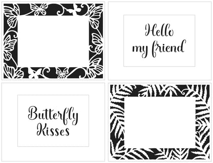 The Crafters Workshop A2 Butterfly Ferns Frames