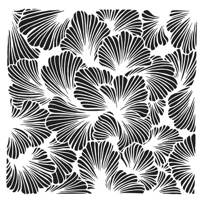 The Crafters Workshop 6x6 Stencil Lush Petals