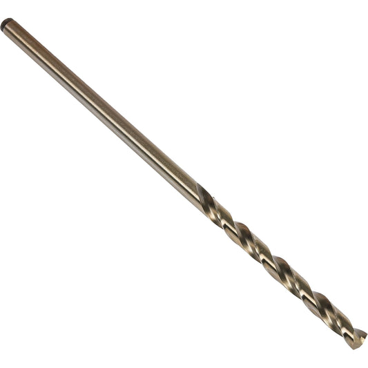 Extra Length Aircraft Extension Drill Bit, 3/16", High Speed Cobalt, 2-5/16" Flute, 135° Point
