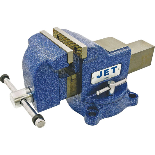 Étau robuste à base pivotante JSV-5HD, ouverture des mors de 5 po, profondeur de gorge de 3-3/4 po