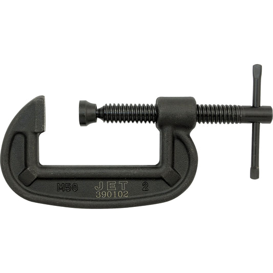 Heavy-Duty C-Clamp, 5" Capacity, 2-1/16" Throat Depth