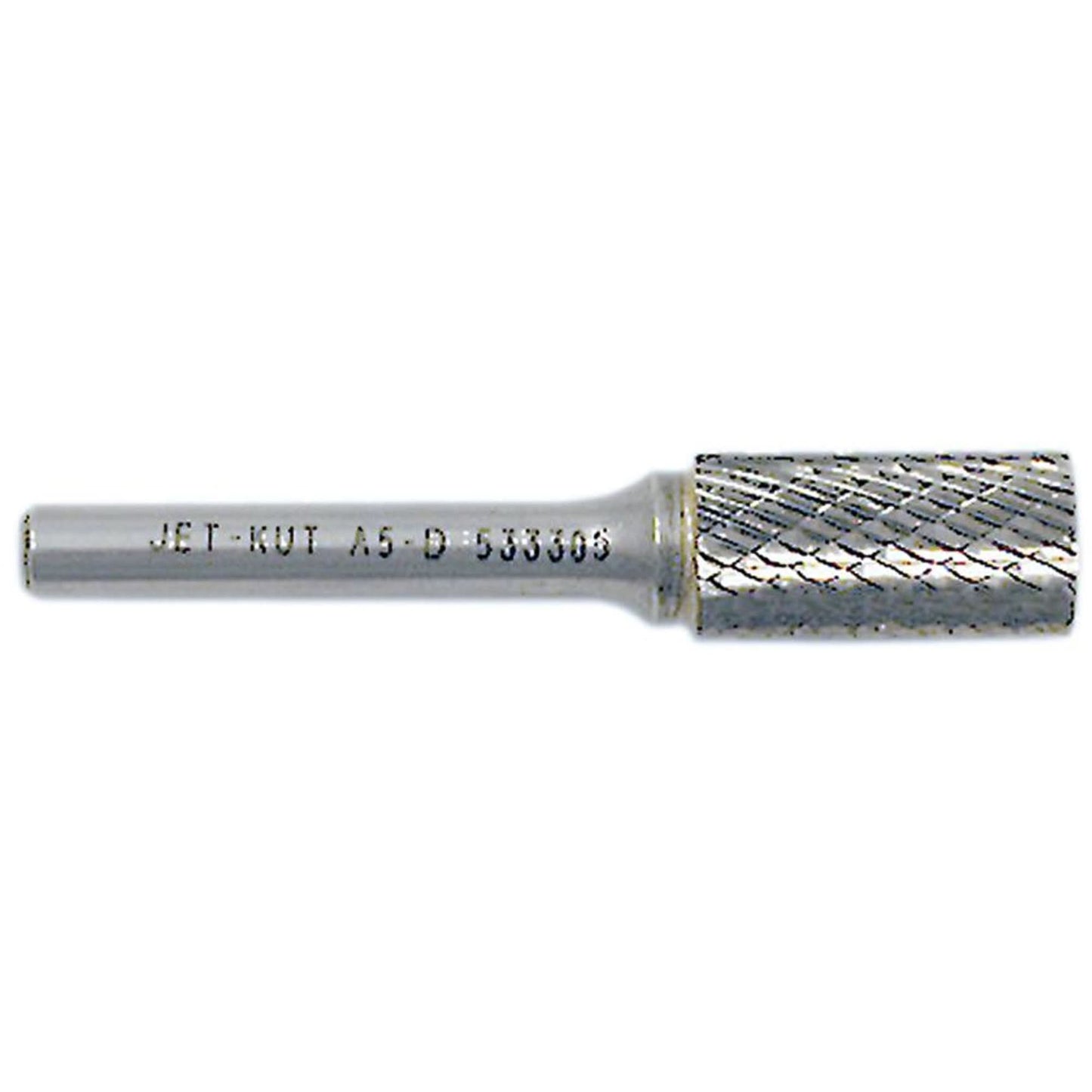 JET-KUT® Cylindrical Shape Burr, 1/2" Dia., 1/4" Shank, 1" Depth of Cut