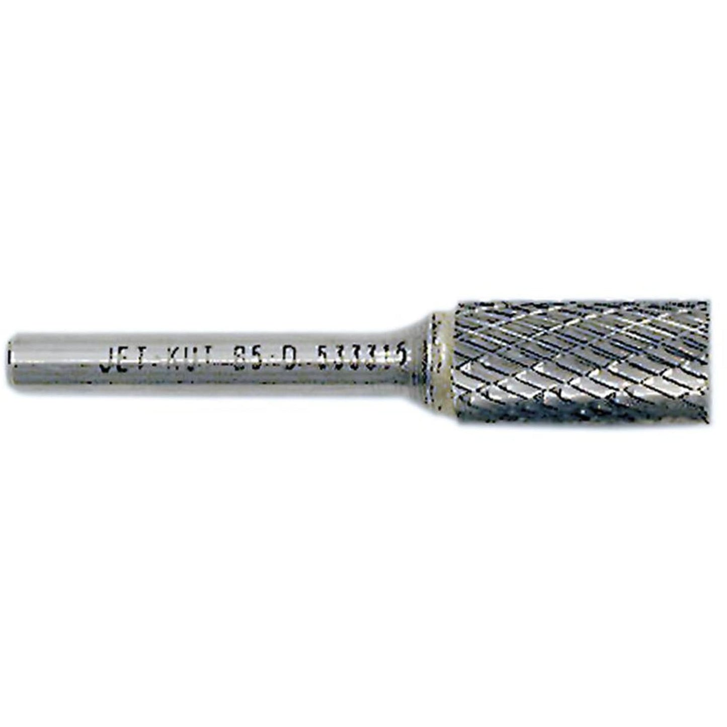 JET-KUT Cylindrical Shape Burr with End Cut, 3/8" Dia., 1/4" Shank, 3/4" Depth of Cut