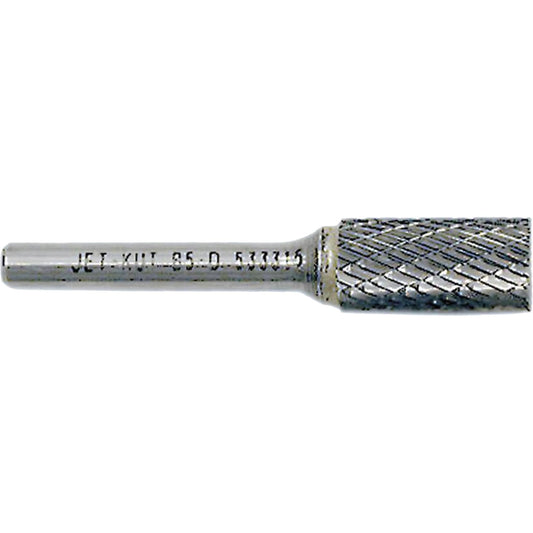 End-Cut Cylindrical Burr, 5/8" Dia., 1/4" Shank, 1" Depth of Cut