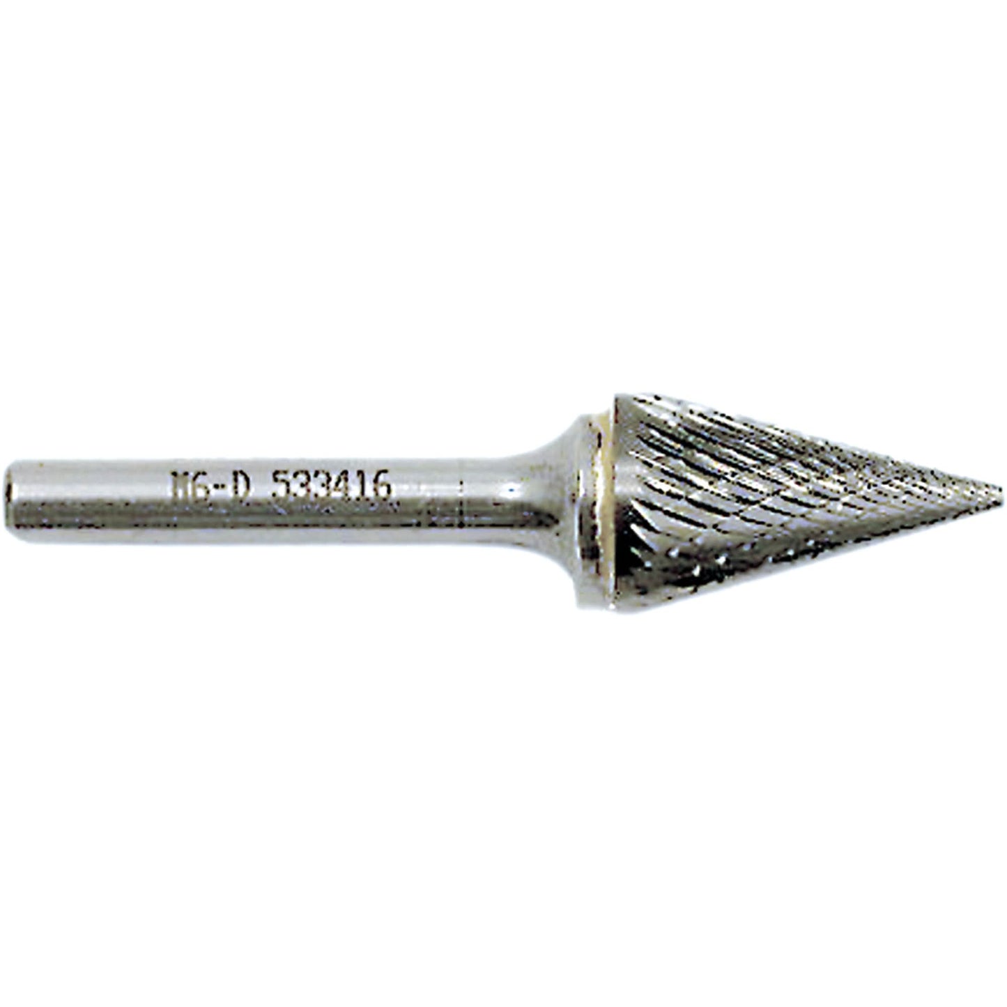 M4-D JET-KUT® Cone Shape Burr, 3/8" Dia., 1/4" Shank, 5/8" Depth of Cut