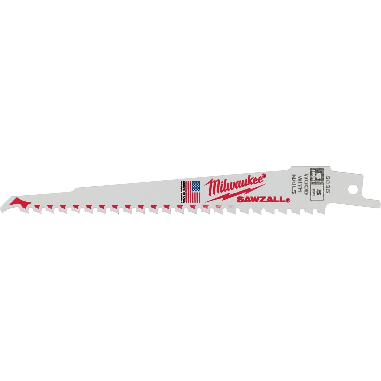 Sawzall® Blade, Bi-Metal, 5 TPI, 12" L