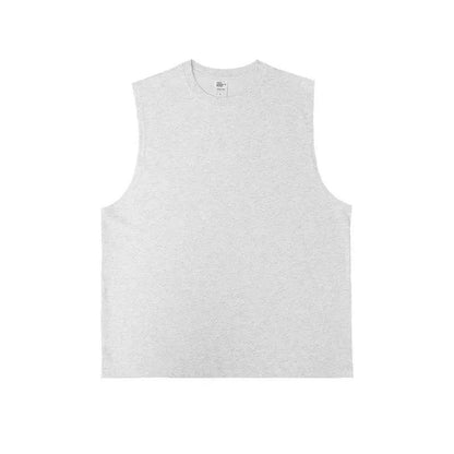 Technology Quick-drying Breathable Round Neck Solid Color Basic Loose Underwaist Tank Neutral