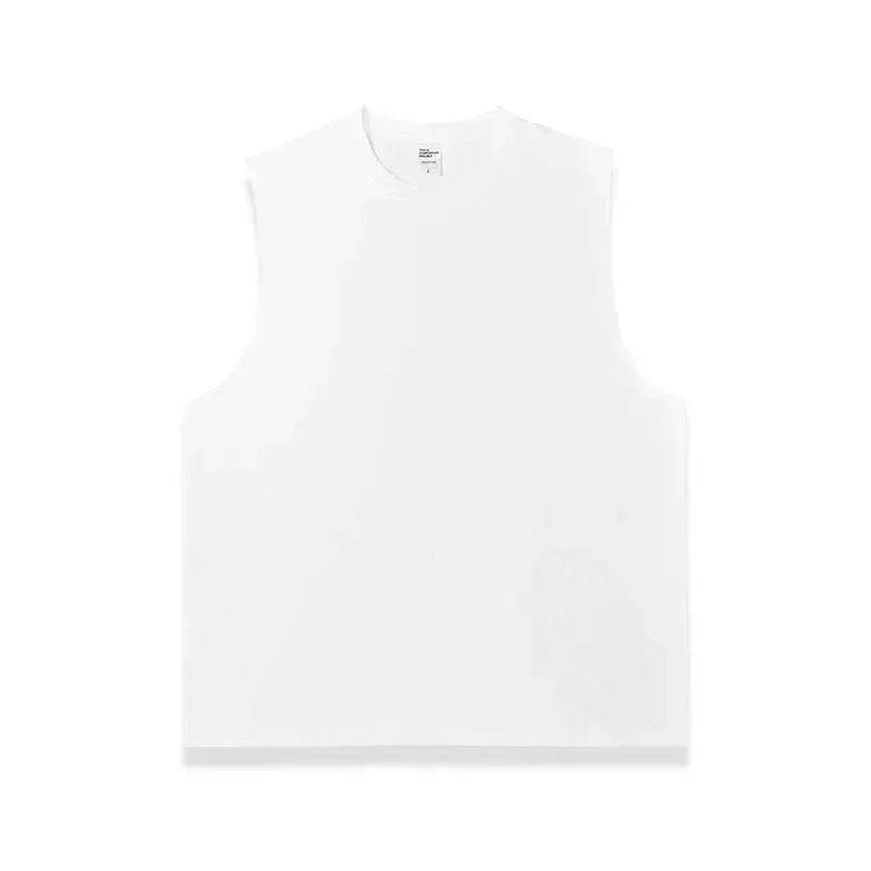 Technology Quick-drying Breathable Round Neck Solid Color Basic Loose Underwaist Tank Neutral