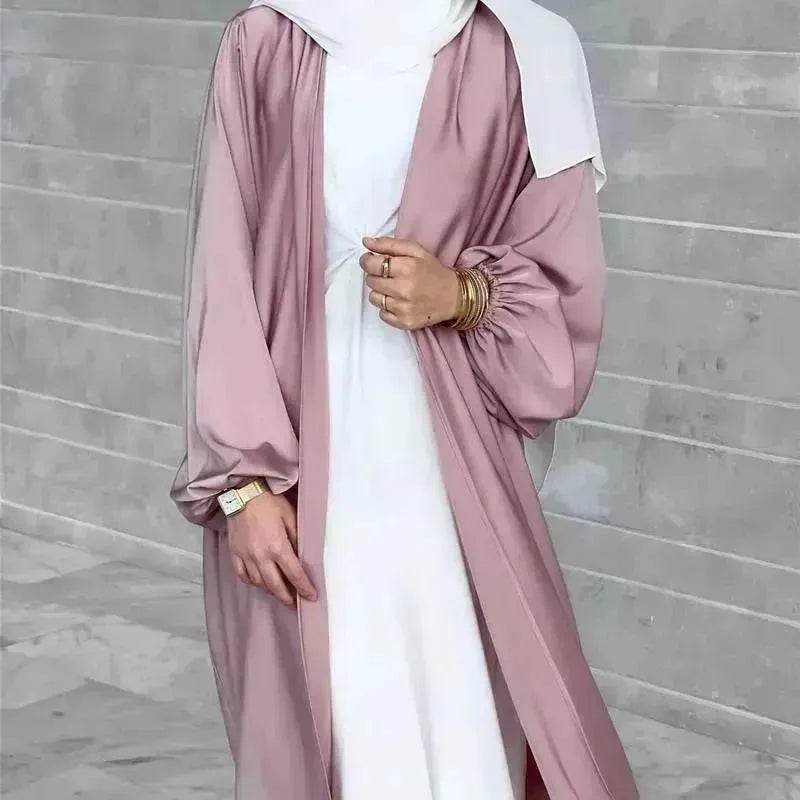 Temperament commute Middle East Arab Dubai Abaya Dress White Sleeveless Pleated Bottoming Vest Lined Dress