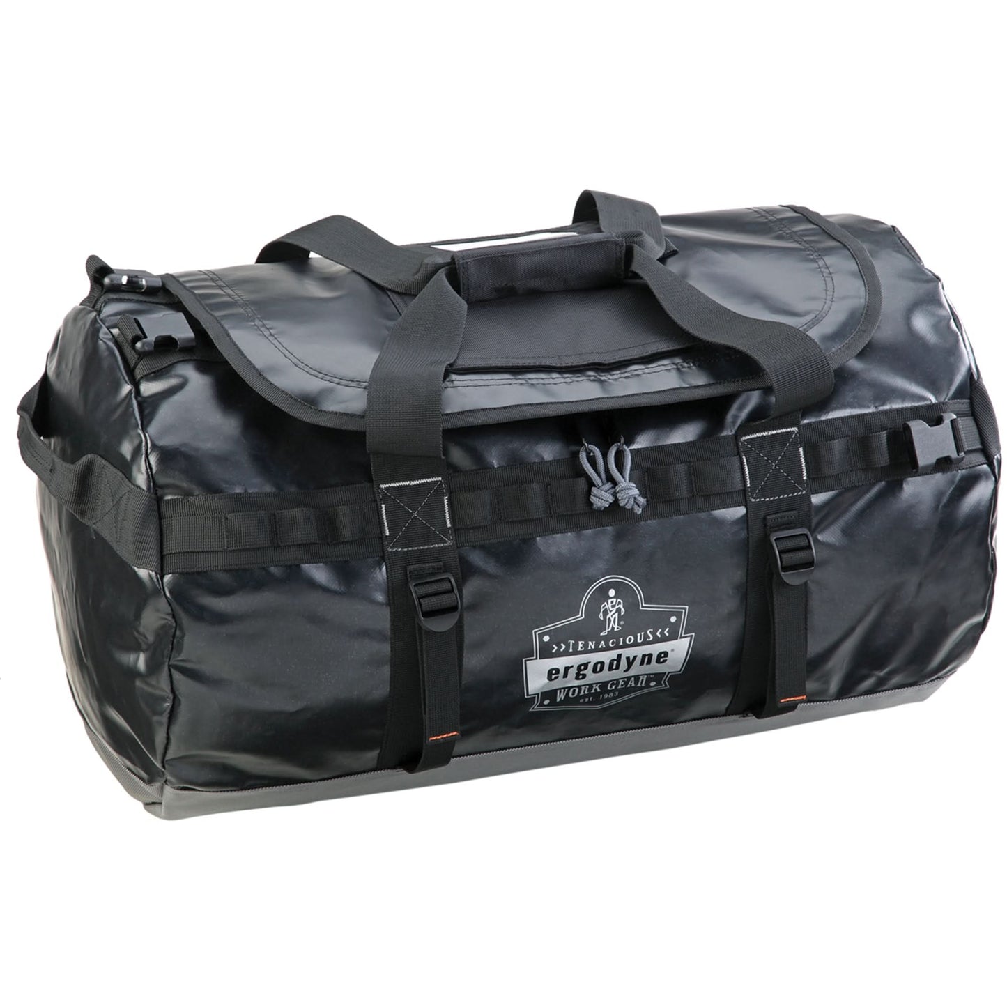 Water Resistant Duffel Bags, Vinyl, 1 Pockets, Black