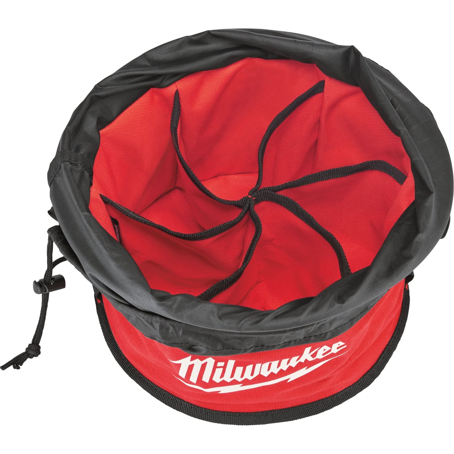 Parachute Organizer Bag, 11-4/5" L x 11-4/5" W x 11" H, Nylon, Black/Red