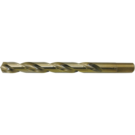 JET-KUT® GOLD Super Premium M2 Jobber Drill Bit, High Speed Steel, 13/32", 135° Point Angle