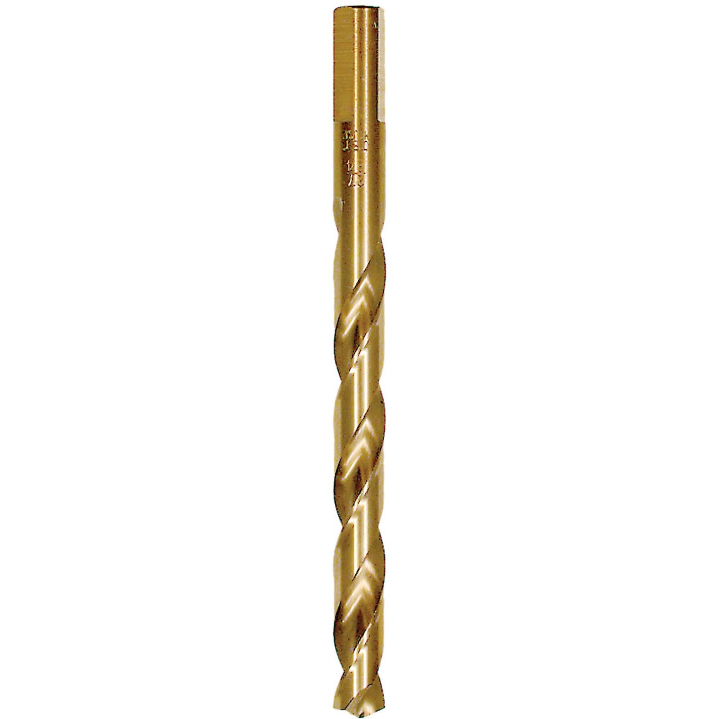 JET-KUT® Gold Super Premium M2 H.S.S. Jobber Drill Bit, High Speed Steel, 27/64", 135° Point Angle