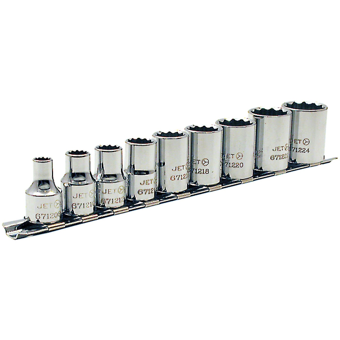 SAE Socket Set, 12 Pcs, 3/8" Drive Size