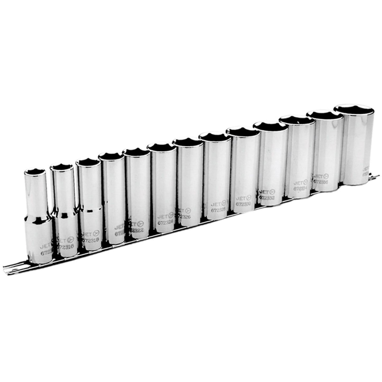 SS1213D-6 6-Point SAE Socket Set, 13 Pcs, 1/2" Drive Size, Deep