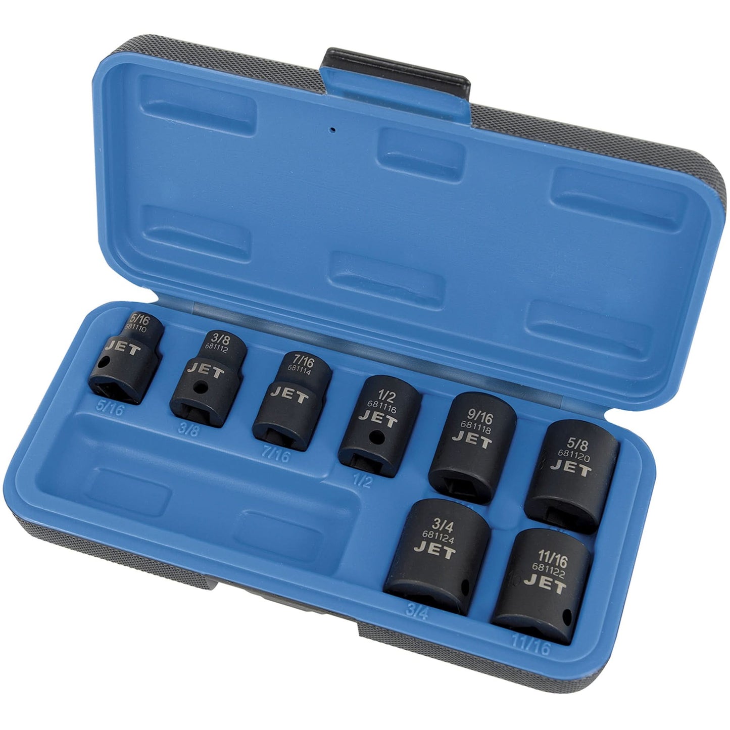 Jeu de douilles PS838, 8 pièces, à choc, carré d'entraînement 3/8 po, profondes