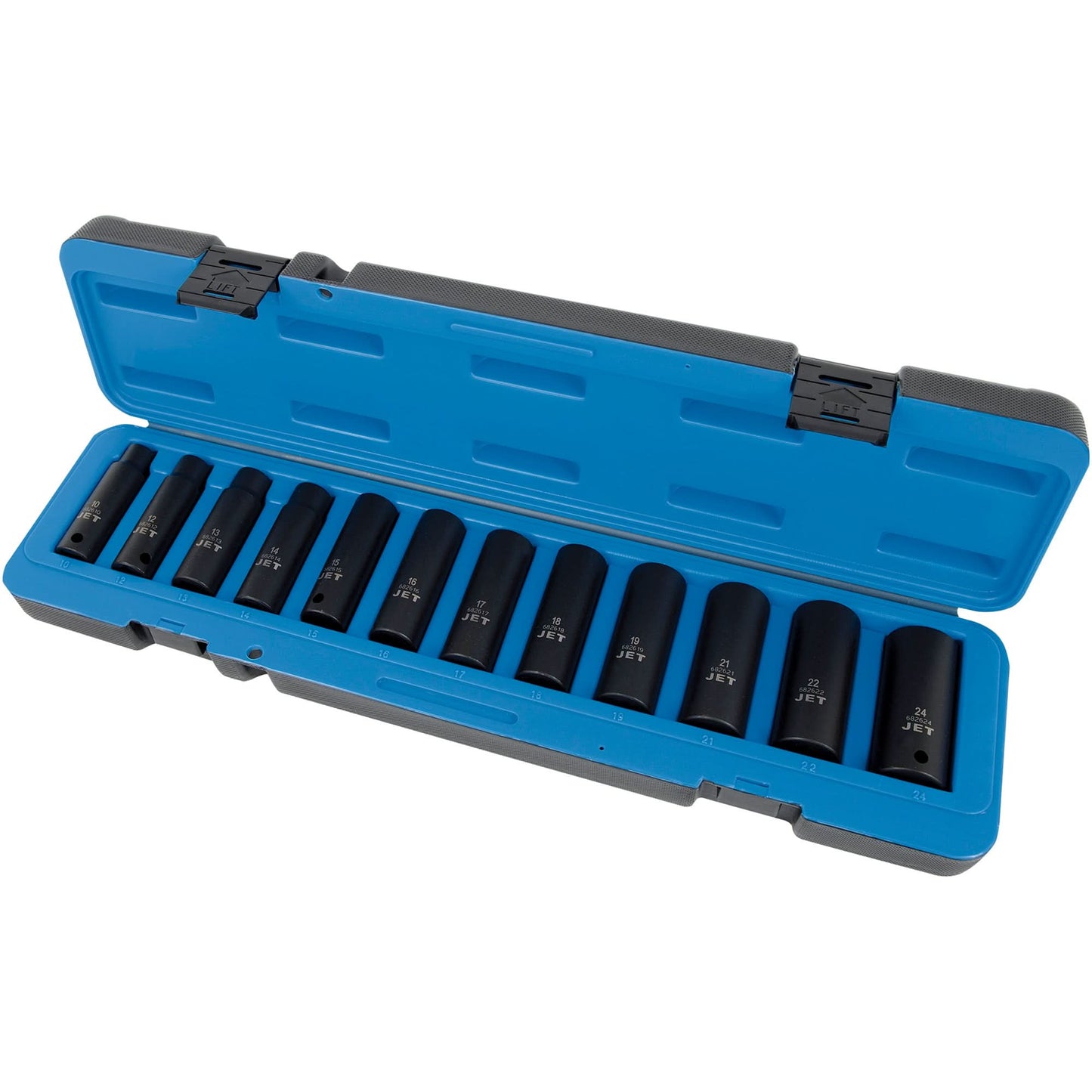 Metric Impact Socket Set, 12 Pcs, Impact, 1/2" Drive Size, Deep