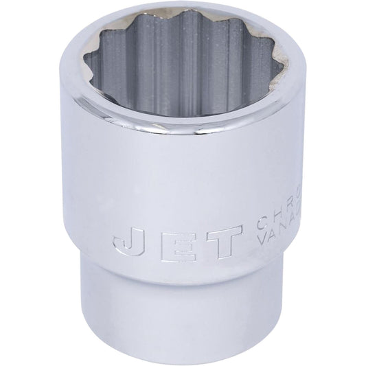 Chrome Socket, 1-1/2"2", 1" Drive, 12 Points