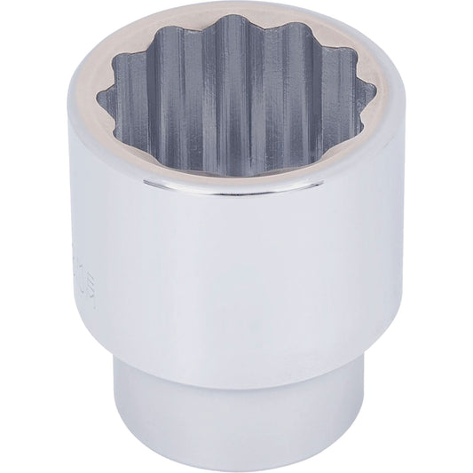 Chrome Socket, 2", 1" Drive, 12 Points