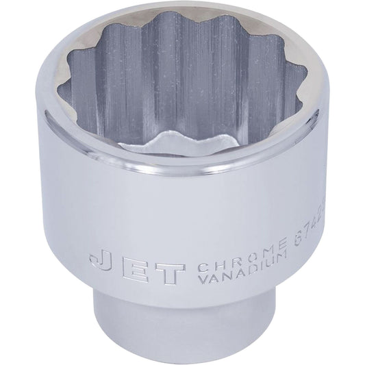 Chrome Socket, 2-3/8", 1" Drive, 12 Points