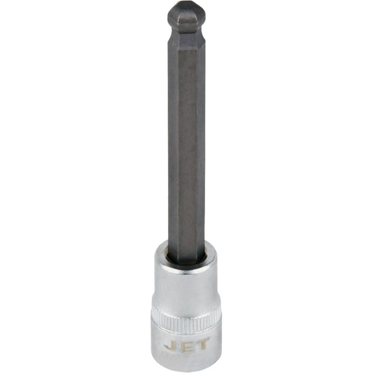 Bit Socket, Hex Ball, 7 mm x 4" L, 3/8" Drive