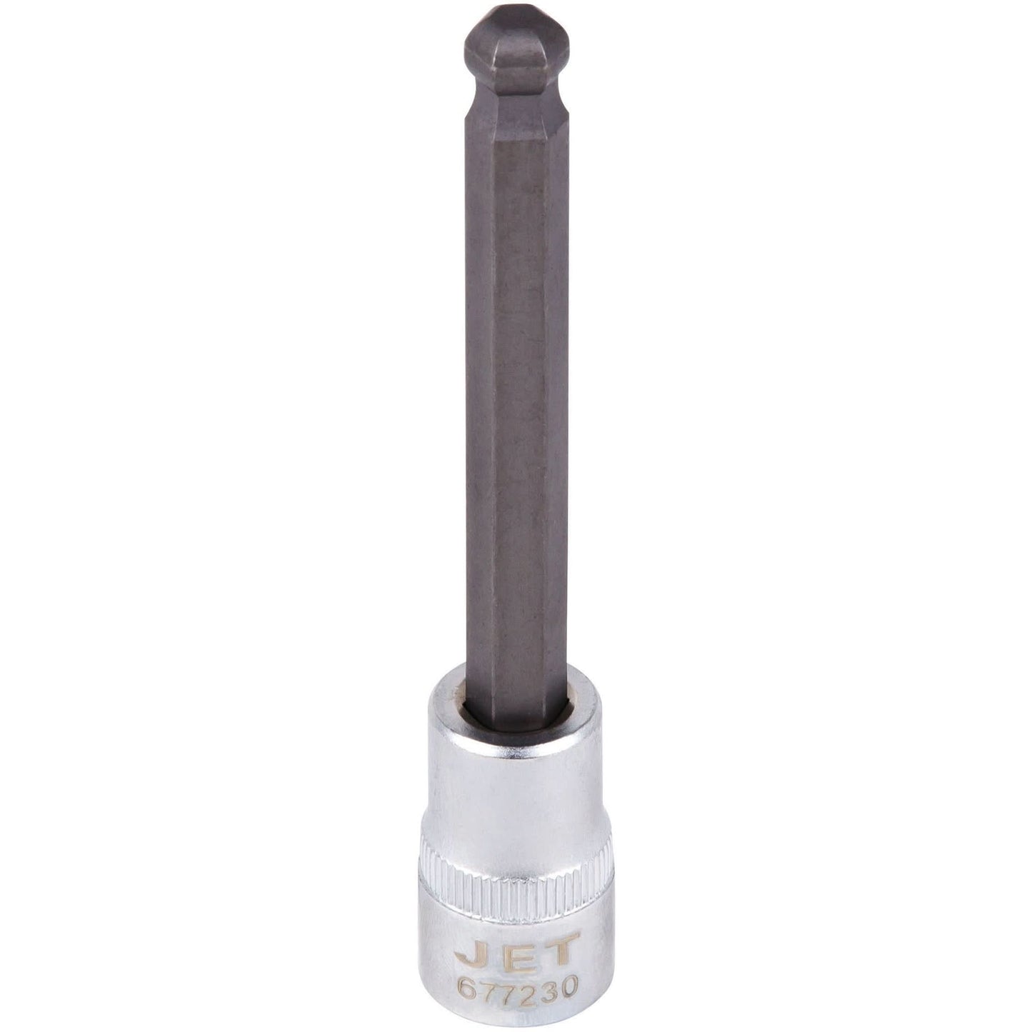 Bit Socket, Hex Ball, 10 mm x 4" L, 3/8" Drive