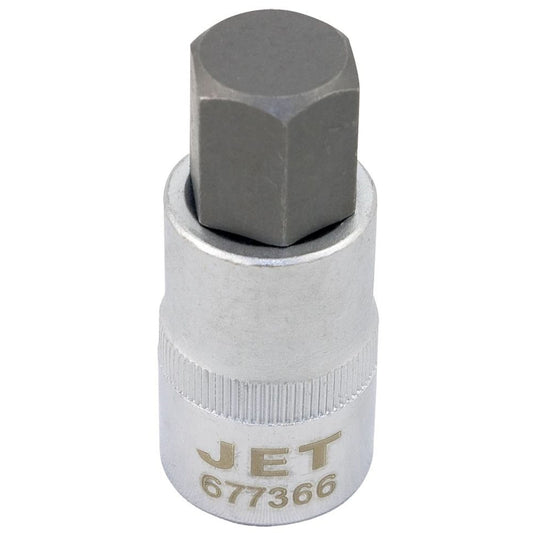 Bit Socket, Hex, 14 mm x 2" L, 1/2" Drive