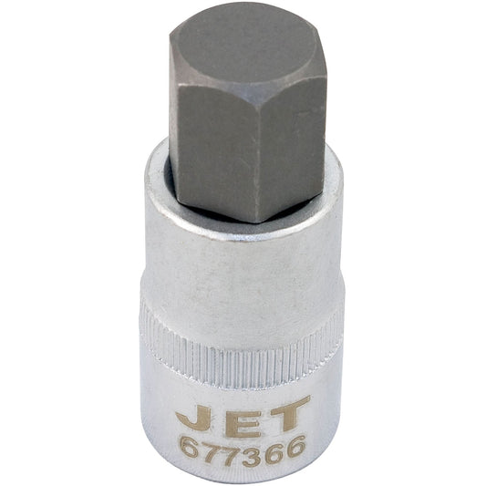 Bit Socket, Hex, 16 mm x 2" L, 1/2" Drive