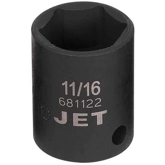 Socket, Impact, 11/16", 3/8" Drive, 6 Points