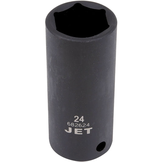 Socket, Impact, 24 mm, 1/2" Drive, 6 Points, Deep