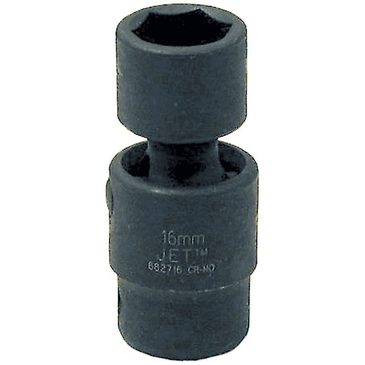 Universal Socket, Impact, 16 mm, 1/2" Drive, 6 Points