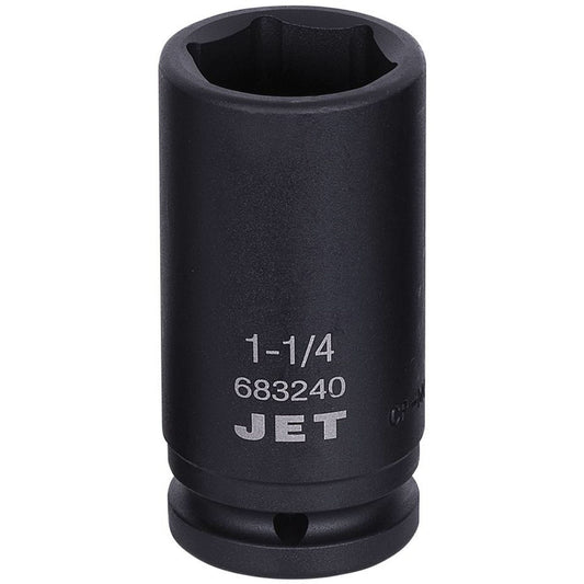 Socket, Impact, 1-1/4", 3/4" Drive, 6 Points, Deep