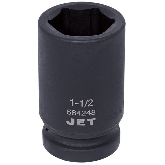 Socket, Impact, 1-1/2", 1" Drive, 6 Points, Deep
