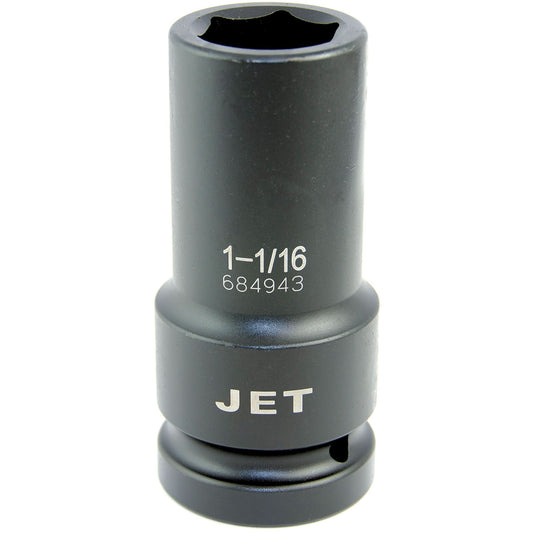 Extra-Thin Wall Socket, Impact, 1-1/16", 1" Drive, 6 Points, Deep