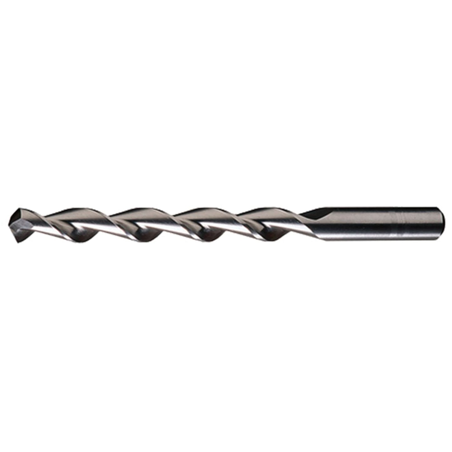 Parabolic Flute Jobber Length Drill Bits, High Speed Steel, 1/8", 2-3/4" L, 1-5/8" Flute, 118° Point Angle