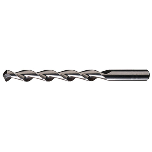 Parabolic Flute Jobber Length Drill Bits, High Speed Steel, 1/8", 2-3/4" L, 1-5/8" Flute, 118° Point Angle