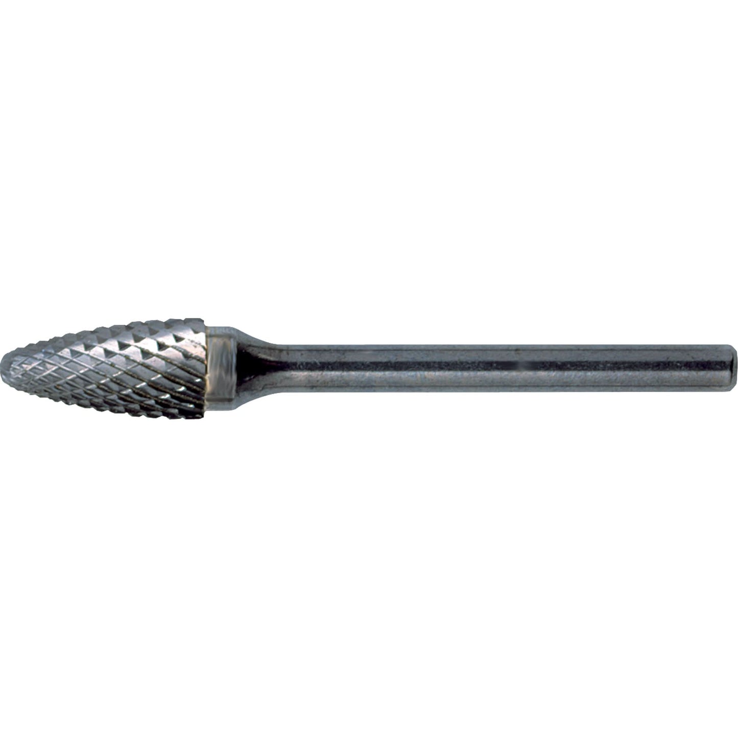 Solid Carbide Burrs - Tree Shape with Ball Nose, SF-1, 1/4" Dia., 5/8" Depth of Cut