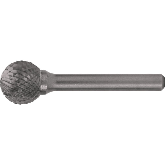 Solid Carbide Burrs - Ball Shape, 3/16" Dia., 1/4" Shank