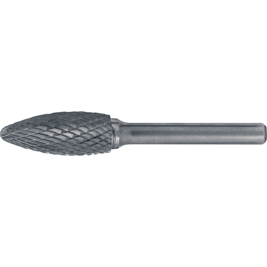 Solid Carbide Burrs - Flame Shaped, 5/16" Dia., 1/4" Shank