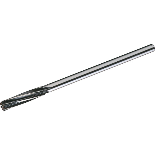 Bright Finish Chucking Reamers, 1/4", Spiral Flute, High Speed Steel, Straight Shank
