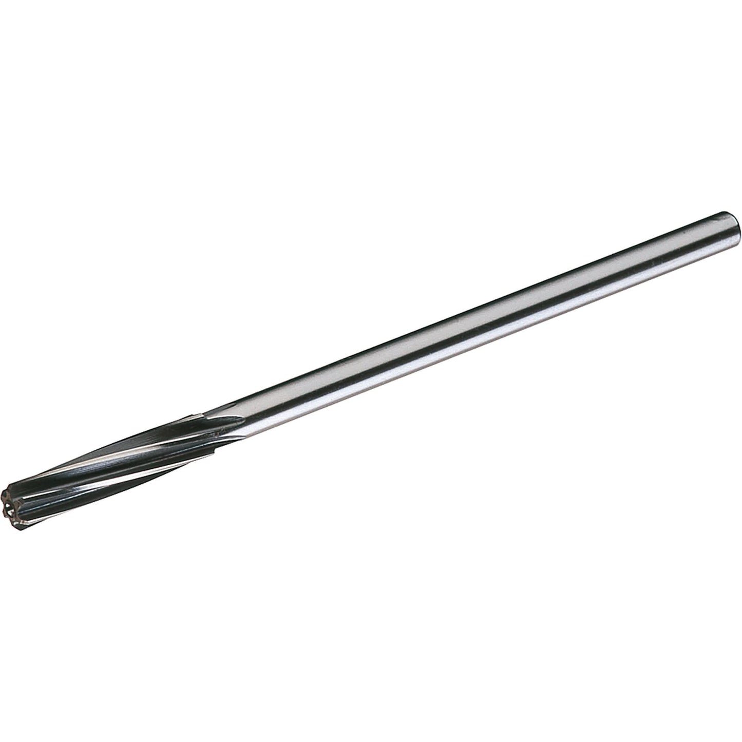 Bright Finish Chucking Reamers, 3/8", Spiral Flute, High Speed Steel, Straight Shank