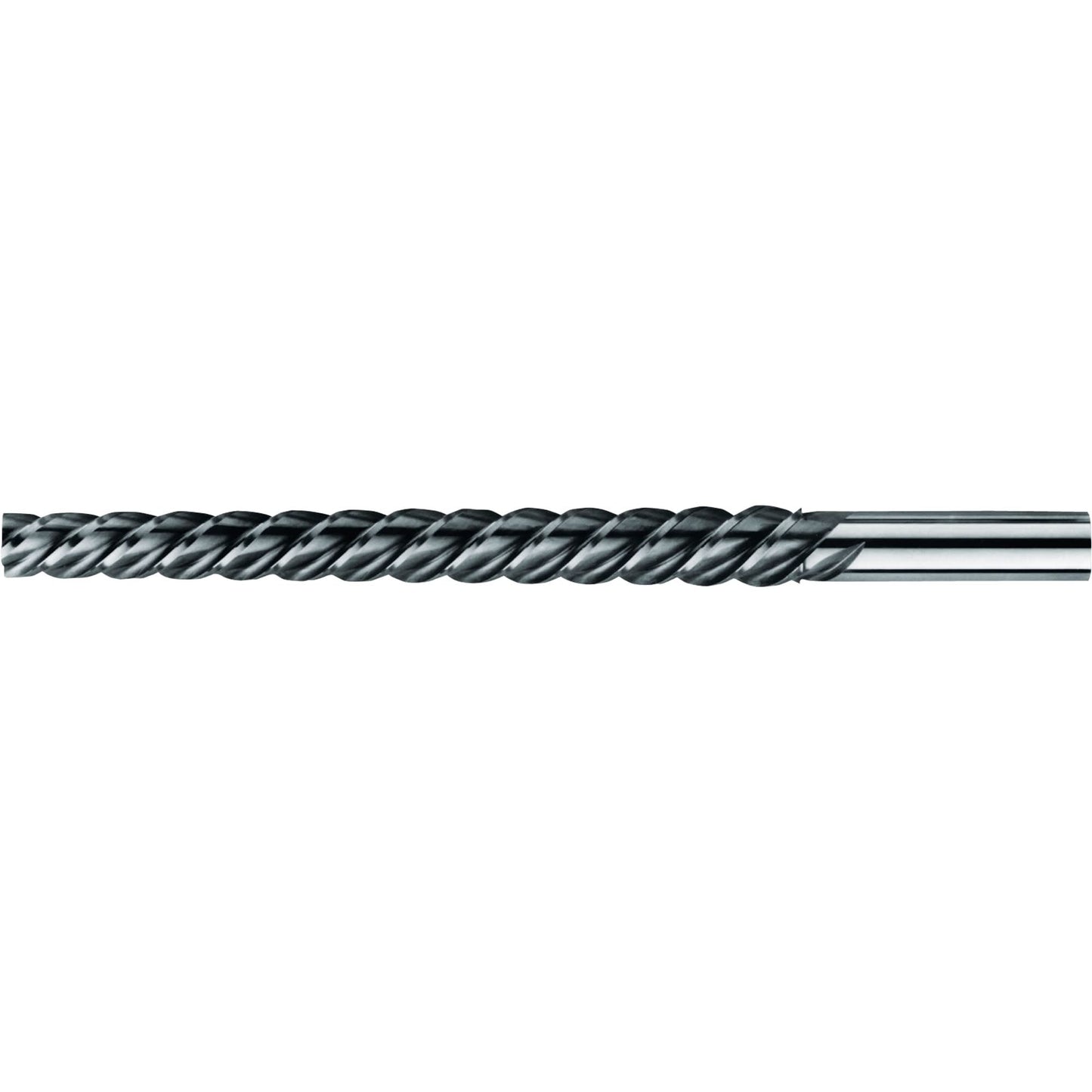 High Spiral Spirex® Taper Pin Reamer, #2 Drill, #2/O Reamer, Spiral Flute, High Speed Steel, Taper Shank