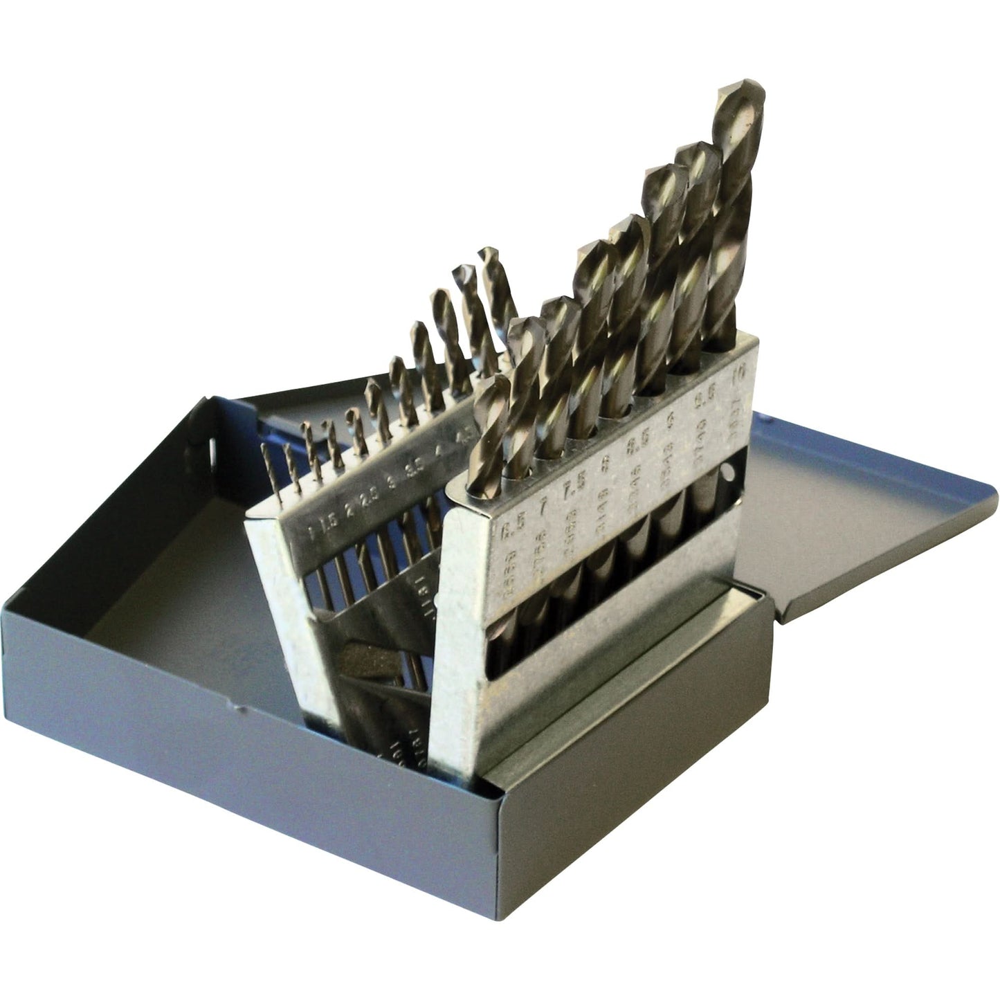 Drill Sets, 19 Pieces, High Speed Steel