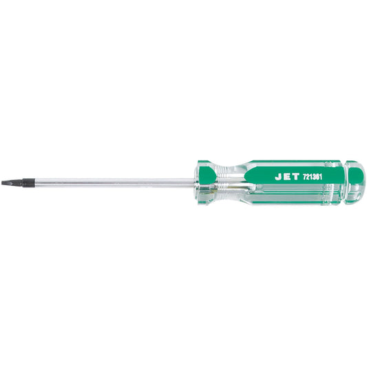 Square Jumbo Handle Screwdriver, #1 Tip, Round, 4" L, Plastic Handle