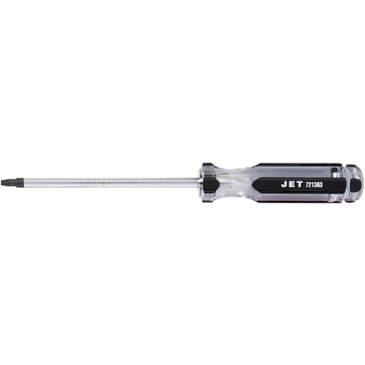 Square Jumbo Handle Screwdriver, #3 Tip, Round, 6" L, Plastic Handle