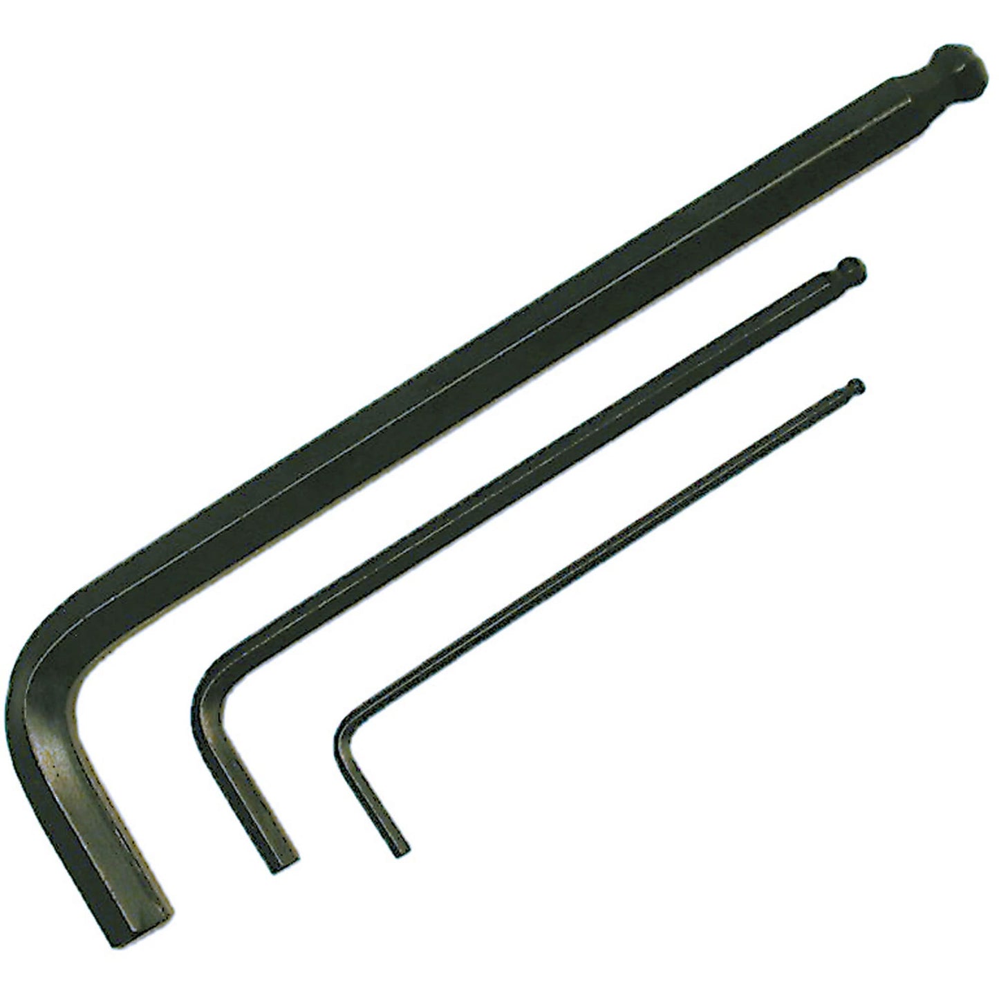 Long Arm Hex Key Wrench, Ball End, 5/64" x L Shape