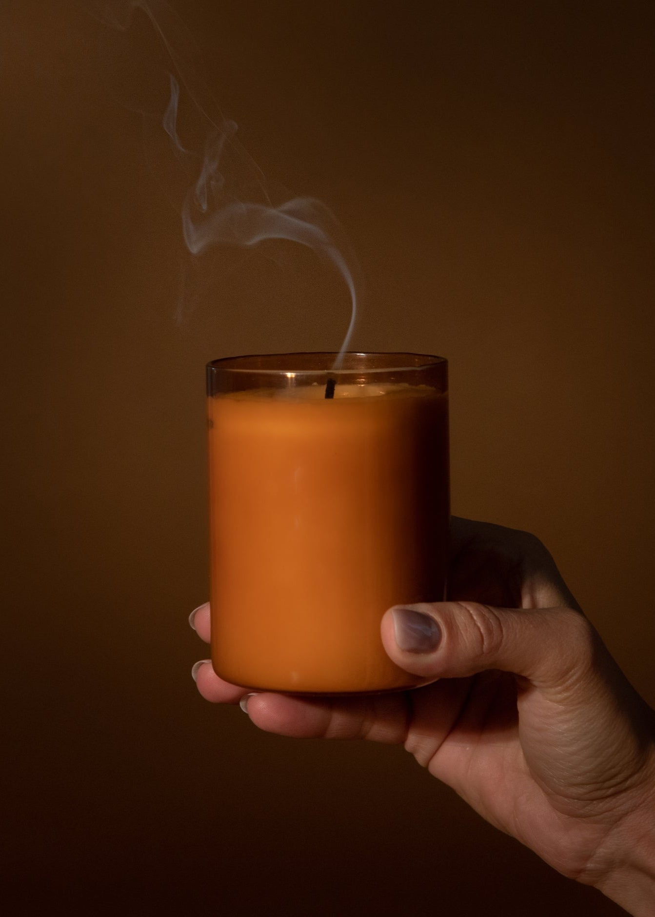 The Fire Glass Candle