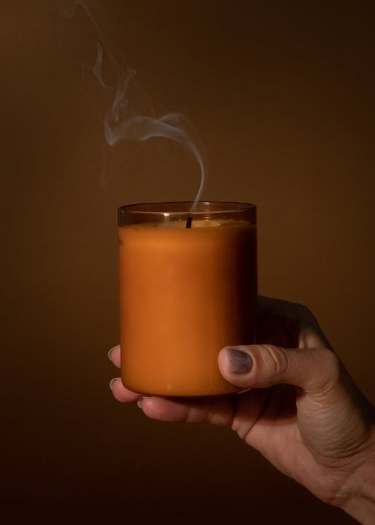 The Fire Glass Candle