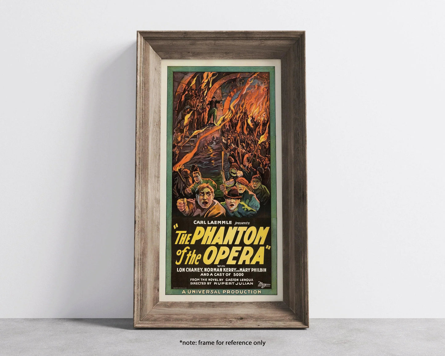 The Phantom of the Opera | Vintage Movie Poster (available handframed or unframed) 2x1